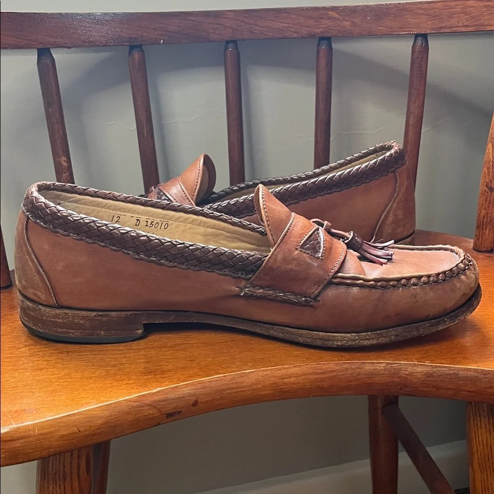 Allen Edmonds Leather Tassel Loafers Size 12 - Picture 8 of 10